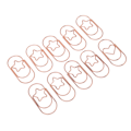 Miniatyrbillede 7 af 8: 100 stk. rosegold stjerne papirclips - skridsikker, rustforebyggende, søde papirclips til kontor og skole