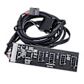 Miniatyrbillede 1 af 5: Bundkort Usb2.0 9pin Hub Splitter 1 Ind 4 Ud 20cm Forlængerkabel Konnektor