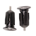 Miniatyrbild 4 av 8: 1 Par Cykel Cykel Aluminium Styregrepp Cap Plug Styre Caps End Pluggar Svart
