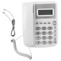 Miniatyrbilde 1 av 8: AEQ96761 Krystallknapper Husholdning Kontor Hjem Telefon Fasttelefon Utstyr Hvit