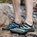 Miniatyrbillede 3 af 4: Barefoot Trail Running Vandsko i GråBlå til Mænd
