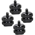 Miniatyrbillede 1 af 5: 4 stk. Hot Shoe Mount Kamera Tripod Kamera Kugle Mount Hot Shoe Adapter Hot Shoe til 1/4 Cold Shoe Adapter Kamera Cage Adapter Flash Holder Beslag Came