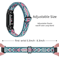 Miniatyrbillede 5 af 5: Fitbit Inspire 3 Nylon Flettet Solo Loop Sport Watch Band - Sort37