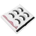 Miniatyrbild 2 av 8: 3 par lösögonfransar flytande eyeliner set Vattenfast ögonmakeup-verktyg3D-03