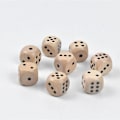 Miniatyrbilde 1 av 3: Treterninger Sett, Bjørk Tre, 2cm, Perfekt for Mahjong og Barnelek