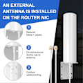 Miniatyrbillede 4 af 5: 3G 4G LTE Ekstern Antenne Udendørs til 3G 4G Router Modem
