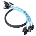 Miniatyrbillede 8 af 8: SATA-kabler 7-bens hurtige hastighed 6 Gbps mini brug nemt 6 ledninger højhastigheds SATA-kabelsæt til computer