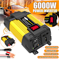 Pikkukuva 5 / 5: 2 USB-portin laturi-invertteri LED-näytöllä, reaaliaikainen näyttö, hiljainen virtainvertteri autoon DC12V‑AC220V 6000W