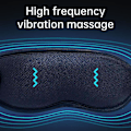 Miniatyrbillede 2 af 5: Komfort Øjenmaske med Vibration, Varme og Lysblokering - 3D Kontureret Kopdesign, 15 Minutters Timer - Ideel til Mænd og Kvinder