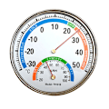 Miniatyrbild 1 av 6: Termometer Hygrometer Pekare Typ Full Metal Multifunktion Inomhus Termometer för Bebisrum Sjukhus Apotek