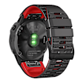 Pikkukuva 1 / 4: Garmin Tactix Delta/Enduro Silikoninen Vaihtokellohihna Musta Punainen