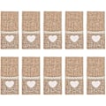 Miniatyrbillede 4 af 5: Naturlige Burlap Lace Serviet Holdere - Sæt med 10, Perfekt til Bryllupsbordsdekorationer