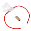 Miniatyrbillede 5 af 8: 31,5 cm bilsikringholder 12AWG vandtæt med manuel nulstilling 5A sikring TPE+ PVC til RV Yacht Trunk