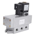 Miniatyrbild 1 av 8: 2-positions 5-vägs magnetventil Enkel elektrisk kontroll pneumatisk utrustning G1/8in K25DH-6AC 220V