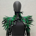 Miniatyrbild 4 av 5: Fjäder Shrug Cape Sjal, Fjäder Shrug Sjal Axel Wrap Cape Choker Krage för Halloween Fest Kostym Tillbehör Typ G