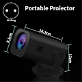 Miniatyrbilde 4 av 5: 1080P Projeksjon Android HD Praktisk Multifunksjon Projektor EU Plugg