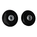 Pikkukuva 8 / 8: 2 kpl matkalaukkujen korvaavat pyörät äänettömät kumipyörät kääntyvät pyörät laakerikorjaussarjat 72x24mm / 2.8x0.9in