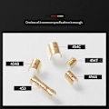 Miniatyrbilde 2 av 5: 500 stk. U-form Kobber Ringterminaler Krympesett Uisolert Sortiment Kabel Ledning Spade Elektrisk B
