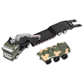 Miniatyrbillede 2 af 8: Panserbil Militær Lastbil Model Legetøjssæt Høj Simulering Køretøj Legetøj til Børn BørnMilitær Grøn