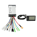 Miniatyrbillede 1 af 8: Elektrisk cykelkonverteringssæt Sinusformet tre-mode controller S866 panel til 250W 350W motor DC 36V 48V