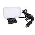 Miniatyrbillede 1 af 8: Webcam-lys USB 3 lysfarver 10 dæmpningstilstande Fleksibel roterbar mini videolys til bærbar computermødeuddannelse