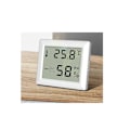 Miniatyrbild 1 av 5: Elektronisk hemtermometer, våt och torr, för babyrum, med digital display, för väggmontering.