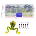 Miniatyrbilde 4 av 7: Fiskekroker Frog lokke agnsett - 10 stk, antibittrådkoblinger, fiskeutstyrtilbehør