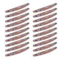 Miniatyrbilde 2 av 8: 20 stk Sanding Nail File Dobbeltsidig Vaskbar Gjenbrukbar Enkel Operasjon Neglbufferfiler for Manikyrpleie 180 Grid