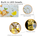 Miniatyrbillede 3 af 7: Påskehare Dekoration Lys 2 Meter 20 LED Hare Lyssnor Batteridrevet Kanin Formet Lys til Påske Dekoration