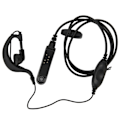Pikkukuva 3 / 8: G-muotoinen radiopuhelinkuuloke PTT-mikrofoni vedenpitävä 2-suuntainen radiokuuloke Baofeng BF UV9R BF A58 BF 9700 BF UV9RPLUS