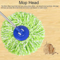 Miniatyrbilde 2 av 5: 2-pakke universelle erstatningsrunde mopphoder i mikrofiber for 360 rotasjonsmopper - Superabsorberende for renseri tregulv