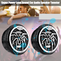 Miniatyrbillede 8 af 8: 2 stk. Kreative Auto Car Spider Pattern Super Power Loud Audio Speaker Tweeter Højttaler
