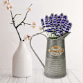 Miniatyrbild 4 av 5: Metall Blomvas Retro Järnkonst Blomkruka Konstgjorda Blommor Dekorativa 21,5x20,5x12cm