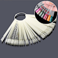 Miniatyrbild 5 av 5: Färgglad nagelkarta - 100 stycken naturliga färger nagellackprover och manikyrtips