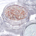 Pikkukuva 3 / 5: 8 Pulloa/setti Sateenkaari Glitter Kynsien Kristallitimantti Jauhe Mikro Lasiglitter Pigmentti Manikyyrikoristeluun