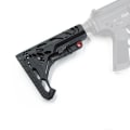Miniatyrbild 7 av 7: Utomhuskit med fast lager Pythoner Grain Hollow Nylon Lättvikt Red Dot Tail Bracket Utomhussport Modifiering Tillbehör