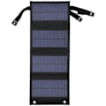Miniatyrbild 7 av 8: 7W 5V Bärbar Solpanel Fällbar Laddare Platta Nödladdare för Utomhuscamping Svart