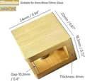 Pikkukuva 2 / 5: Drill-free glass support for 8mm-10mm, 4-pack gold-colored clamp fasteners