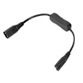 Miniatyrbillede 7 af 8: IEC 320 C8 til IEC 320 C7-kabel han til hun strømforlængerledning med kontakt til bordlampe 100-250V 0,98 fod