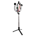 Miniatyrbillede 5 af 8: Trådløs Bluetooth Selfie Stick Ring Light Mount Foldbar Tripod Stativ Desktop Selfie Stick