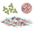 Miniatyrbillede 8 af 8: Konfetti Blomsterformet Glitter Sequin Farvefest Bryllup Drys Dekoration Tilbehør (1,5 cm Trekantede Blomster)