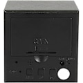 Miniatyrbillede 4 af 4: Træ Vækkeur - Mini LED Digitalt Ur med Temperaturvisning, 3-Niveaus Lysstyrke og Stemmestyring Ideel til Hjemmerejser (sort