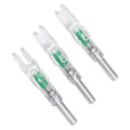 Miniatyrbillede 4 af 8: 3 stk. bueskydning oplyste nocks plast automatisk med switch 6,2 mm indre diameter bueskydning nock hale til natjagt grøn