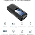 Miniatyrbillede 2 af 5: Bil Bluetooth Adapter, Bluetooth Transmitter Receiver, 2 i 1 Bluetooth Adapter, 3.5mm Jack, Kompatibel med PC/TV/Bil Audio System/Højttalere og Andre Blu