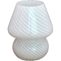 Miniatyrbillede 1 af 5: Glas Svampe Sengelampe, Gennemsigtig Bordlampe Moderne Stribet Glas Sengelamper Skrivebord Hvirvel Lys, Til Boligindretning