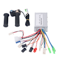 Miniatyrbillede 2 af 8: 24V 350W børsteløs motorcontroller Twist Throttle Grip med låsnøgle til elcykel