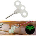 Miniatyrbilde 5 av 5: Lettvekts Jordplugger, 10 stk Teltplugger, Forsterket Jordspiker med Lysende Plasthode for Camping
