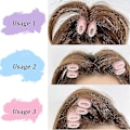 Miniatyrbillede 4 af 5: Volumizing Hair Root Clips - Sæt med 10, Blå