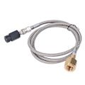 Miniatyrbilde 6 av 8: Soda Refill Adapter CO2 Cylinder Cartridge Fill Tank Connector med 60in Slange CGA320 Rustfritt Stål Slange