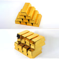 Miniatyrbilde 6 av 8: Simulering Gold Bar Bullion Dørstopper Gull Murstein Hjem Dørstopper